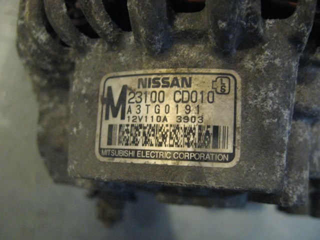04 Infiniti G35 Alternator Assembly 23100 CD010 R15317