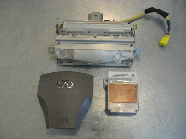 04 Infiniti G35 Coupe Airbag Set 98820 AM700 R15401