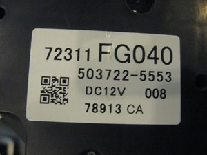 08 Subaru IMPREZA WRX Climate Control Assembly 72311FG040 R15943