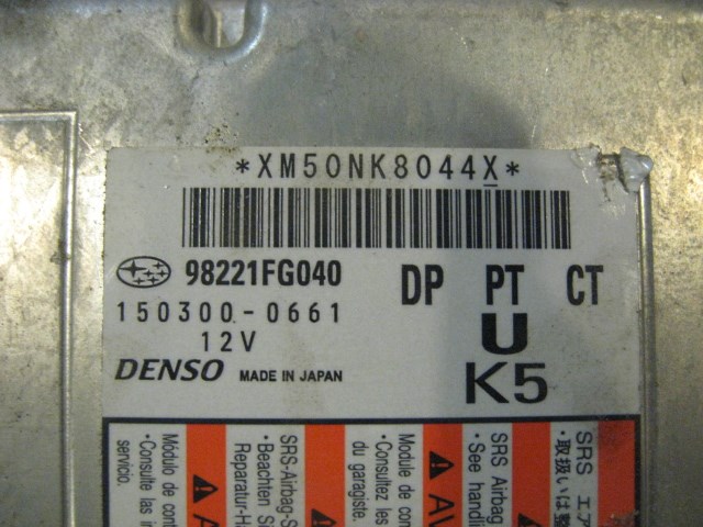08 Subaru IMPREZA WRX Air Bag Set /W Module 98221FG040 R15951