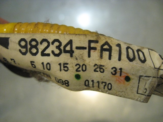 99 Subaru IMPREZA Air Bag Sensor Harness 98234FA100 R16158