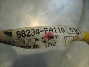 99 Subaru IMPREZA LH Airbag Sensor Wire Harness 98234 FA110 R16186