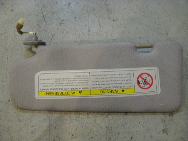 03 Nissan 350Z RH Passenger Sun Visor  R9701