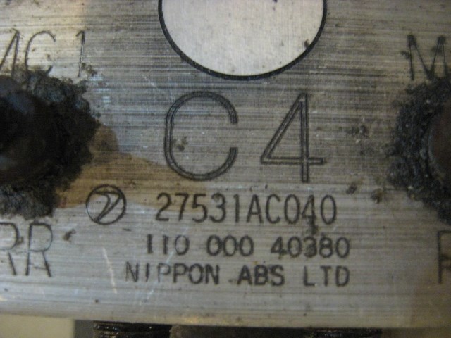 98 Subaru IMPREZA Wagon ABS Pump 27531 AC040 R10374