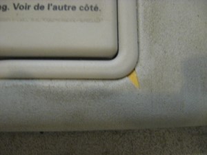 96 Volkswagen JETTA LH Driver Sun Visor  R11025