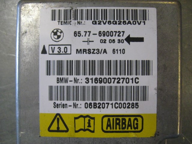 00 BMW M5 Air Bag Module /W Side Bags 65776900727 R19968