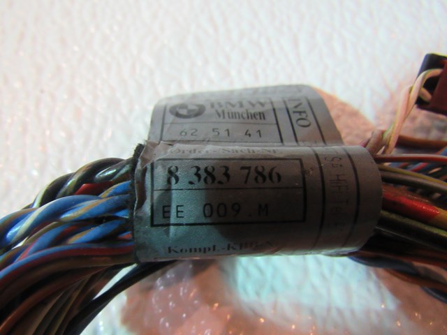 00 BMW M5 Front RH Door Wiring Harness 8 383 786 R20045