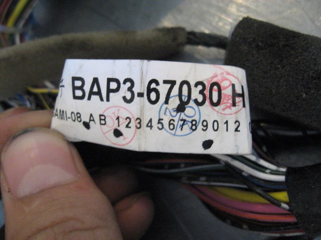 09 Mazda 3 Dash Wiring Harness - Parts Only BAP3-67030 R20443