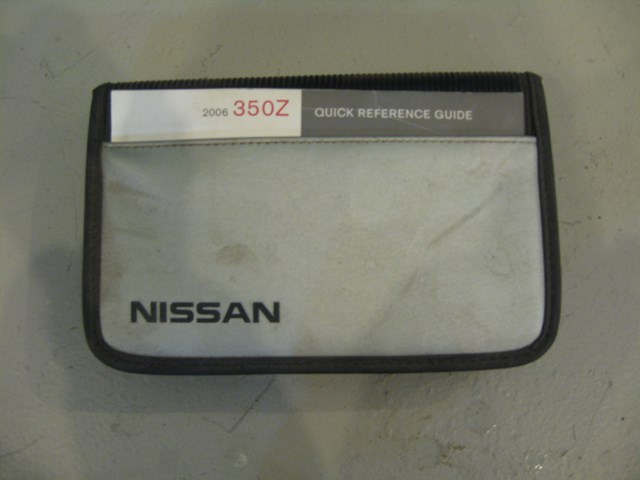 06 Nissan 350Z Owners Manual  R4052