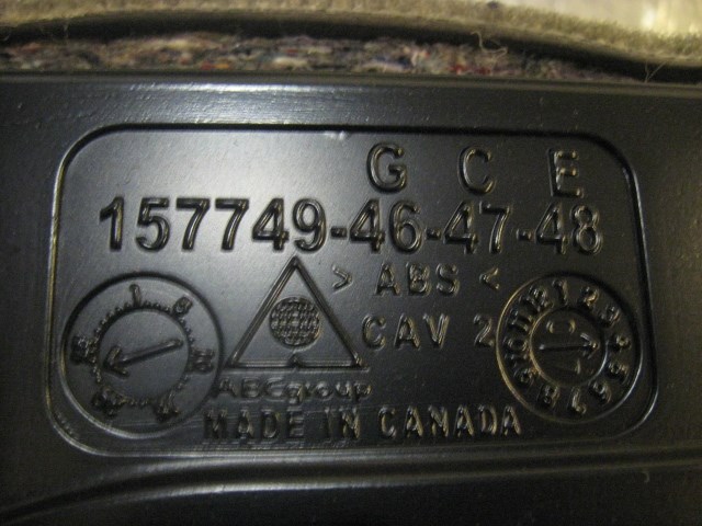 07  EQUINOX Rear Trunk Compartment Spacer 157749 R17024