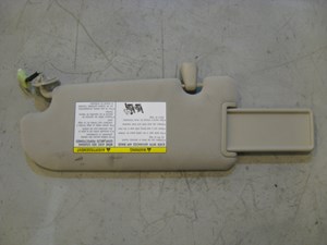 08 Infiniti G37 RH Passenger Sun Visor  R11256