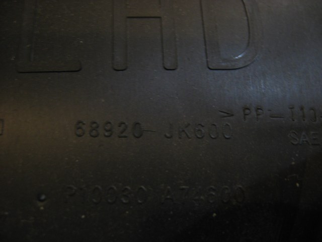 08 Infiniti G37 RH Instrument Cover Trim 68920 JK600 R11278