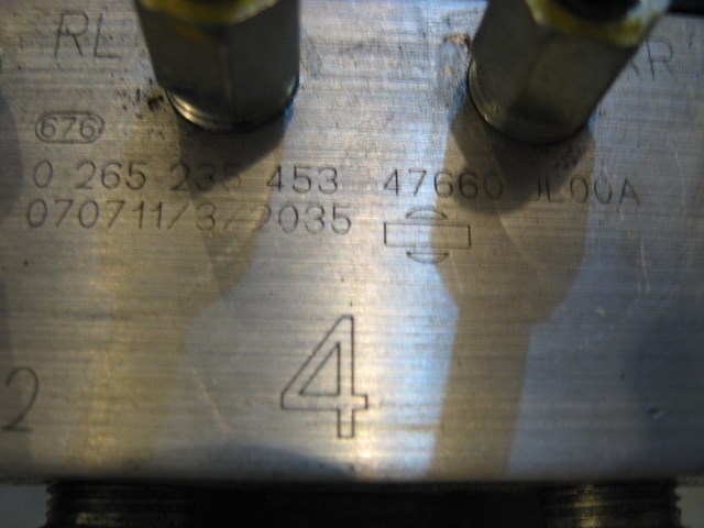 08 Infiniti G37 ABS Pump Assembly 47660 JL00A R11313