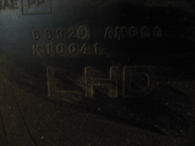 03 Infiniti G35 LH Lower Kick Panel 68920 AM600 R11562