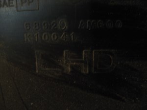 03 Infiniti G35 LH Lower Kick Panel 68920 AM600 R11562