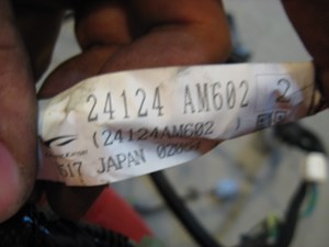 03 Infiniti G35 Front RH Passenger Door Harness  R11588