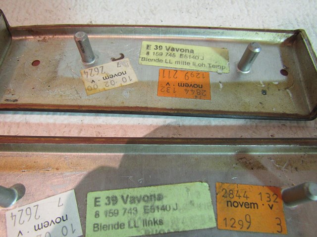 2000 BMW 528i Front LH Dash Wood Grain Interior Trim Panels- 8 159 745 & 8 159 7