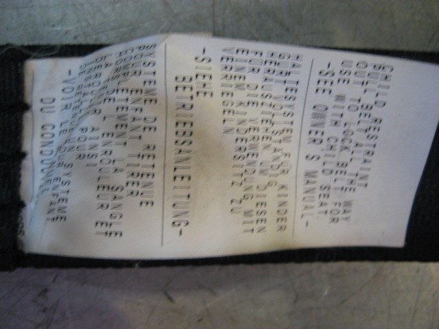 2005 Subaru STI LH Rear Seat Belt