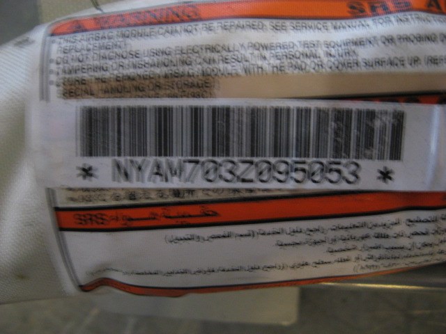 2004 Infiniti G35 LH Curtain Air Bag