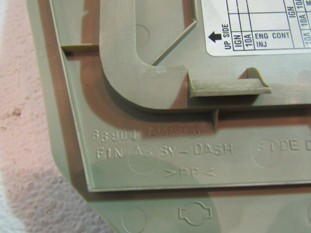 2004 Infiniti G35 Sedan LH Kick Trim /Fuse Panel 66901AM600