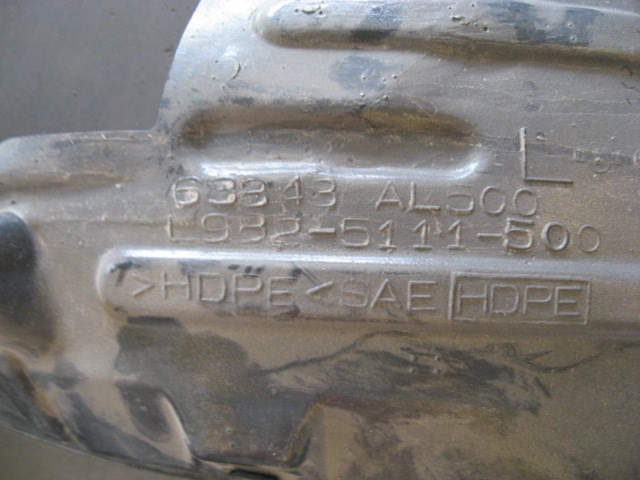 2004 Infiniti G35 Sedan RH Front LH Driver Fender Liner 63843-AL500 OEM