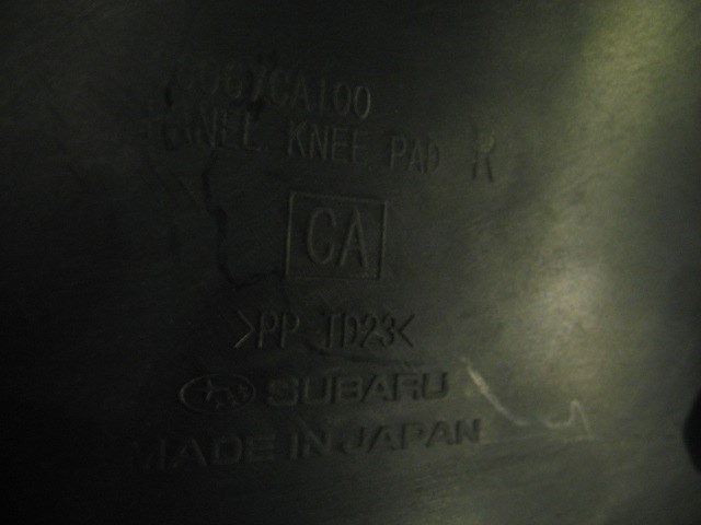 2013 Subaru BRZ RH Center Console Kick Panel