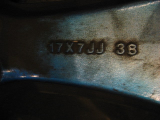 2003 Nissan 350z Rims Sport Max 17x7 38 offset