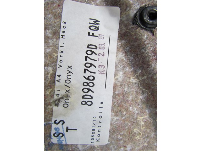 2001 Audi A4 Avant Rear Hatch Trim Panel 8D9 867 979 D