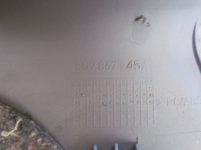 2001 Audi A4 Wagon Avant Rear LH Pillar Trim Panel 8D9 867 245 A