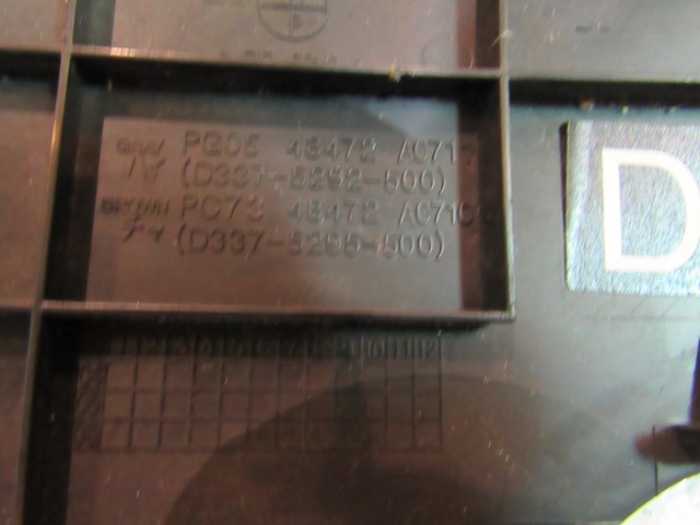 2005 Infiniti G35X Upper Steering Column Bezel Trim 48472 AC711