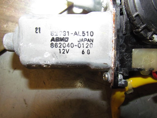 2005 Infiniti G35x Rear LH Window Motor & Regulator 82781 AL510