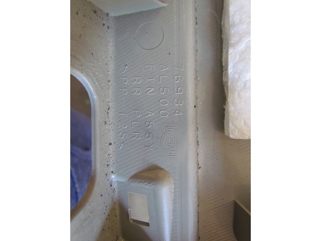 2008 Infiniti G35x RH C Pillar Trim Panel 76934 AL500
