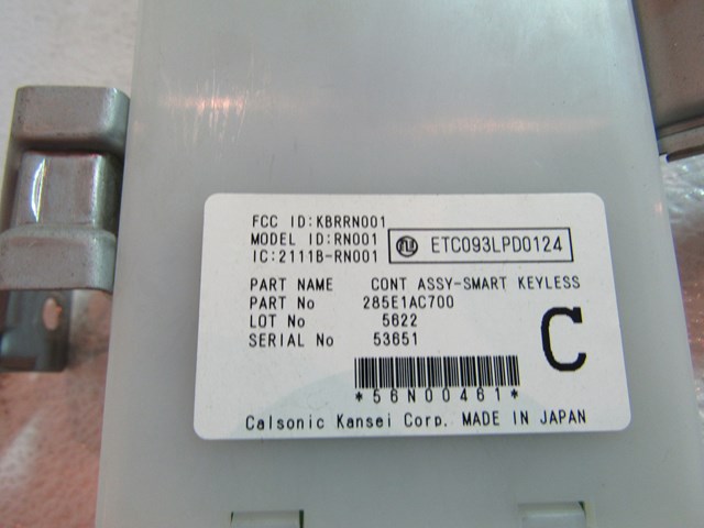 05 06 07 Infiniti G35 Cpe Sdn Smart Keyless Control Unit 285E1AC700