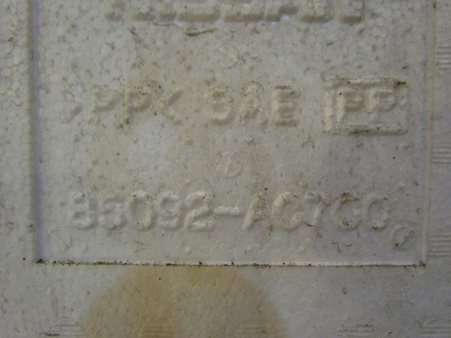 2006 Infiniti G35x RH Rear Bumper Reinforcement Foam 85092 AC700