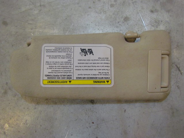 2006 Infiniti G35x RH Passenger Sun Visor