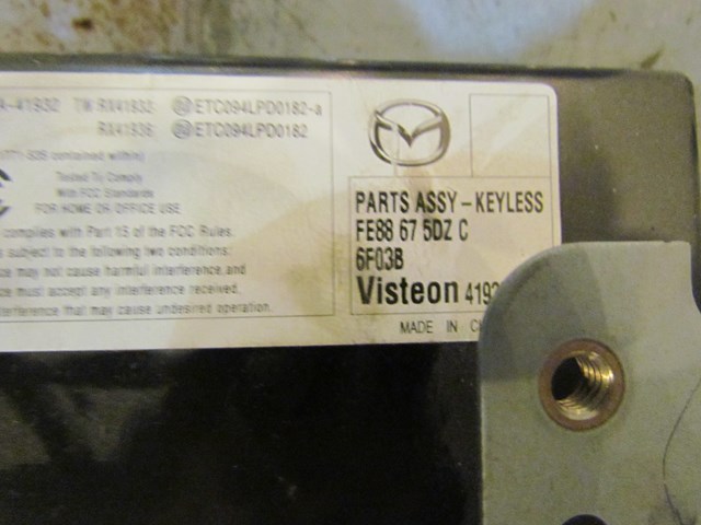 2007 Mazda RX8 Keyless Entry Module-FE88 67 5DZ C