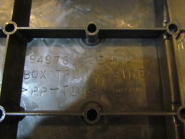 2005 Nissan 350Z Convertible LH Trunk Spacer 84976 CE400