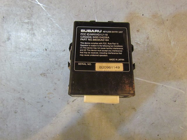 2003 Subaru Baja Keyless Entry Unit 88035AE16A