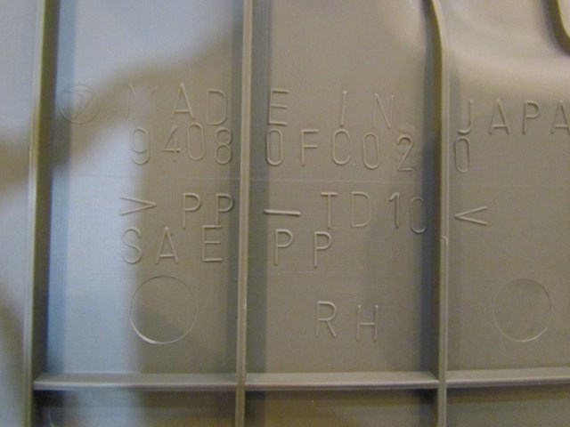 2001 Subaru Forester Rear RH Strut Trim Panel