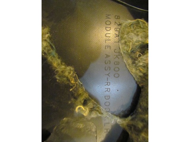 2008 Infiniti G35x Sedan Rear LH Door Panel 829A1 JK600