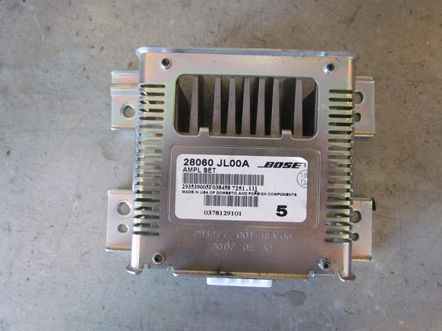 2008 Infiniti G37 Coupe Bose Amplifier 28060 JL00A
