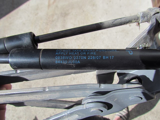 2008 Infiniti G37 Coupe Trunk Hinge Set 84430 JL00A