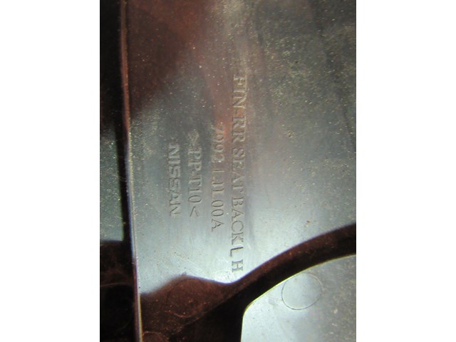 2008 Infiniti G37 Coupe Rear LH Seat Finish Panel 79921 JL00A