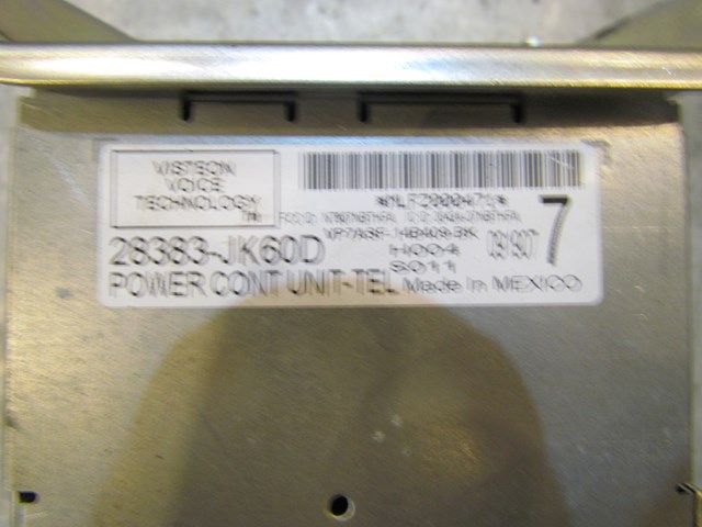 2008 Infiniti G37 Telephone Communications Module 28383-JK60D