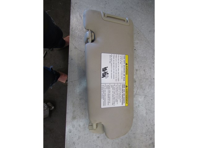2008 Infiniti G37 Coupe RH Passenger Sunvisor Sun Visor