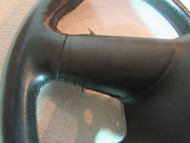 2004 Audi A8L D3 Steering Wheel-Black Leather-Loose Stitching