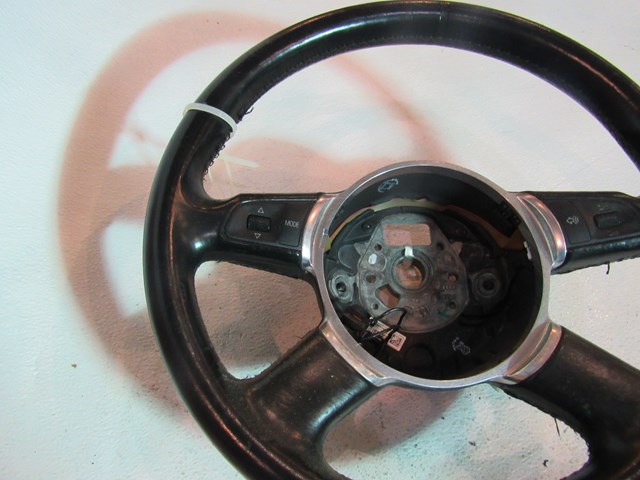 2004 Audi A8L D3 Steering Wheel-Black Leather-Loose Stitching