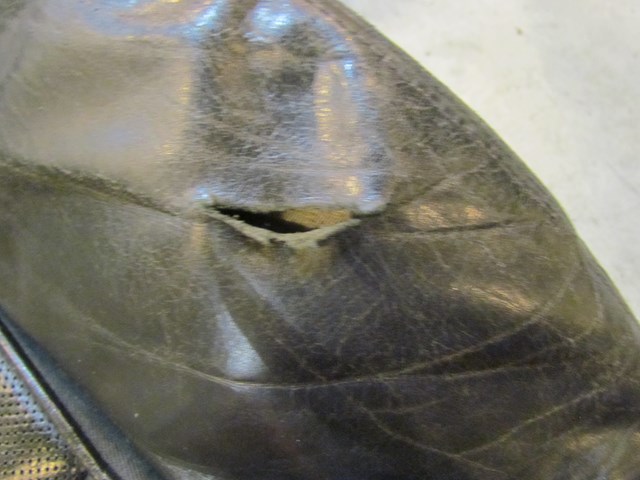 2004 Audi A8L Front LH Driver Seat Back Foam and Leather