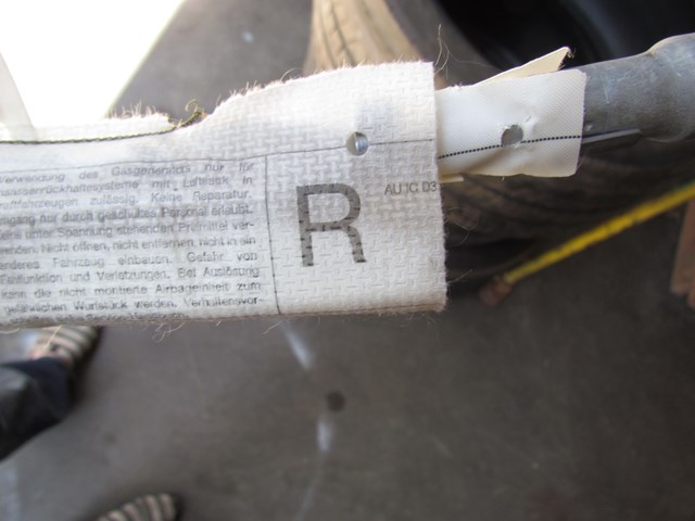 2004 Audi A8L RH Passenger Curtain Air Bag
