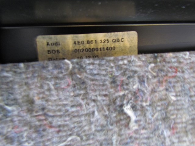 2004 Audi A8L Rear Parcel Shelf w/ Electric Sun Shade 4e0 861 325